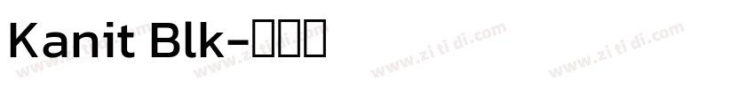 Kanit Blk字体转换